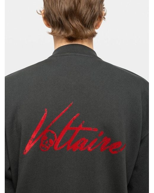 Zadig & Voltaire Gray Moy Sweatshirt for men