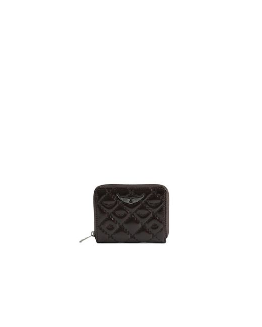 Zadig & Voltaire White Mini Zv Vintage Monogram Wallet