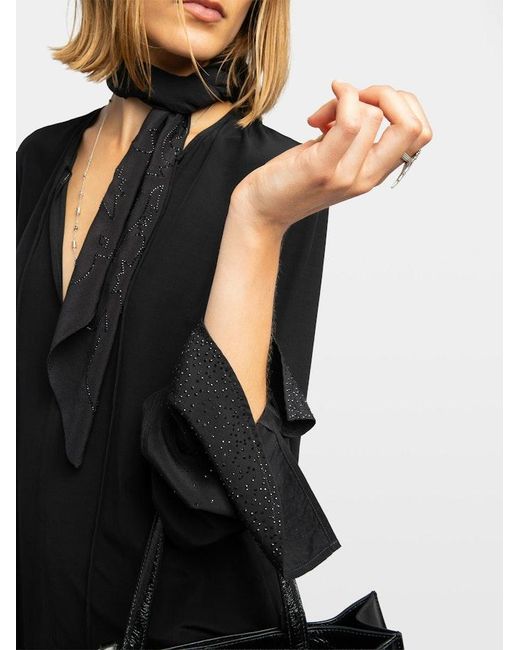 Zadig & Voltaire Black Turi Blouse