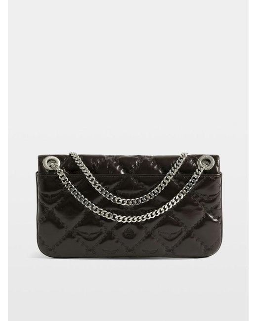 Zadig & Voltaire Black Rock Ii Vintage Monogram Clutch