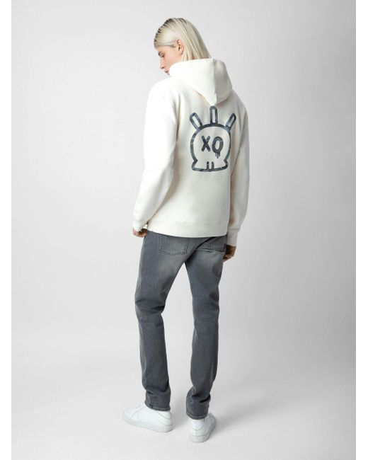 Zadig & Voltaire White Sanchi Sweatshirt for men