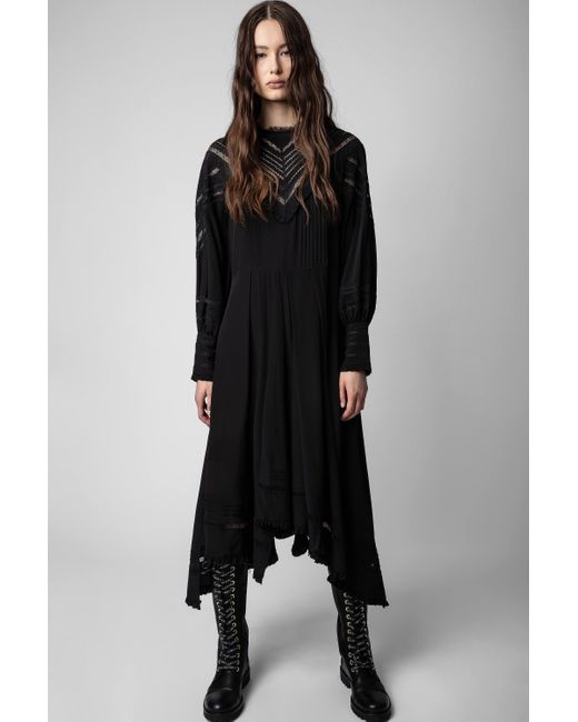Zadig & Voltaire Rozyl Cdc Dress in Black | Lyst