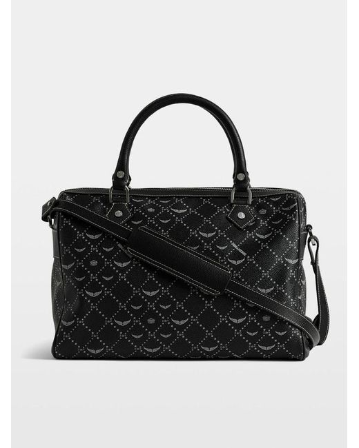 Zadig & Voltaire Black Sunny Medium Vibe Monogram Bag