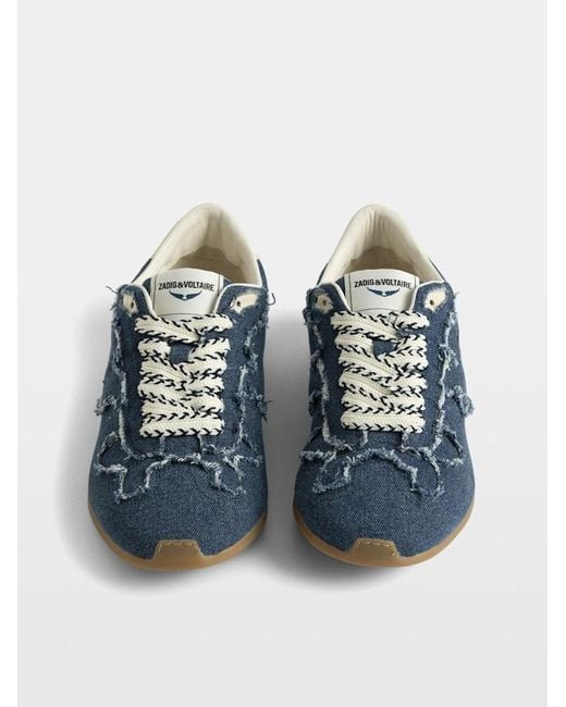 Zadig & Voltaire Blue Trainers Zv Dance