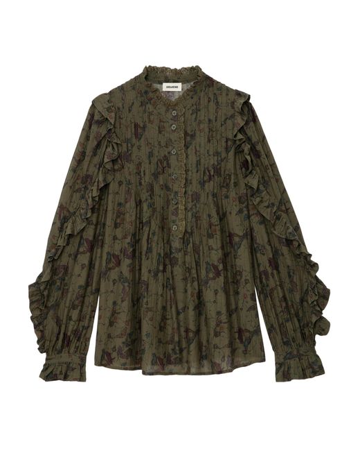 Zadig & Voltaire Green Bluse Timmy