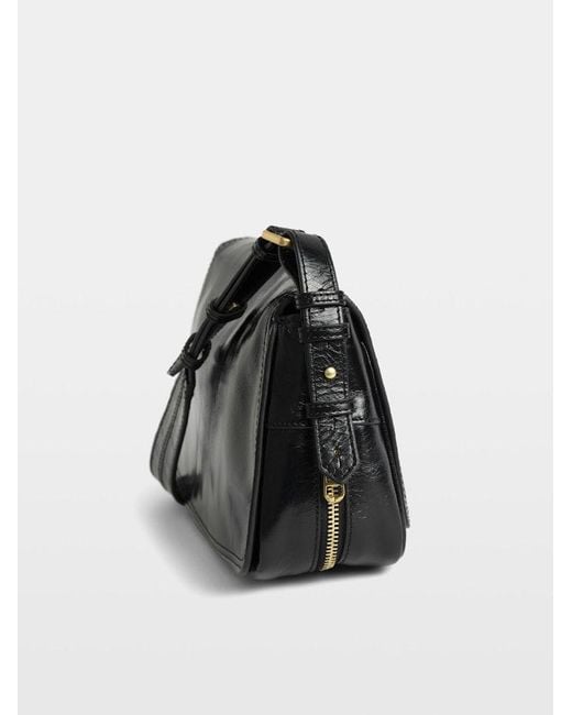 Zadig & Voltaire Black Le Zouzou Vintage Patent Bag