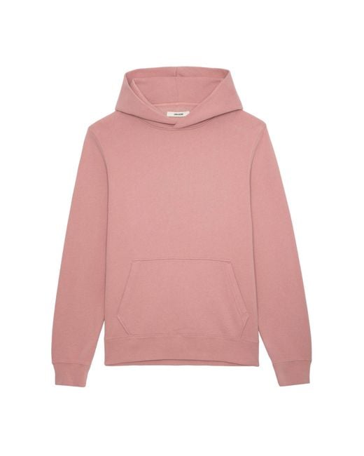 Mens pink deals hoodie with rose