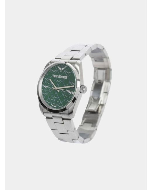 Zadig & Voltaire Green Zadig Monogram Watch