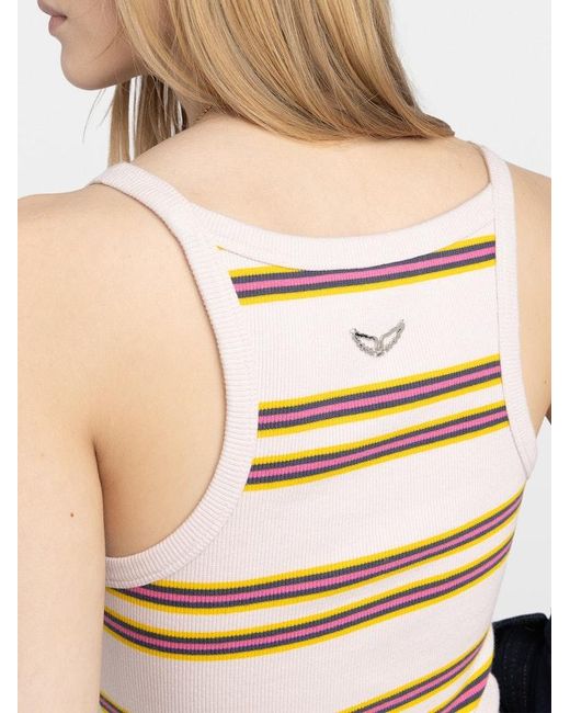 Zadig & Voltaire Pink Albao Tank Top