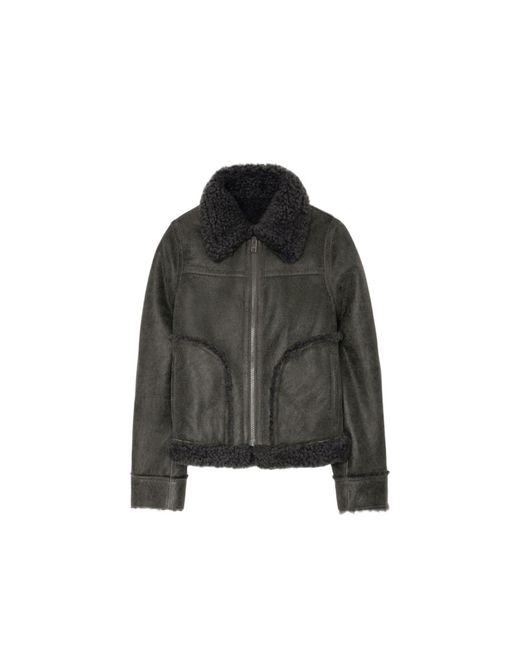 Zadig & Voltaire Black Kady Shearling Jacket