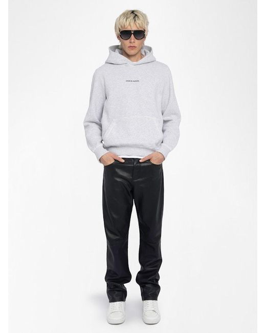 Zadig & Voltaire White Sweatshirt Sanchi for men