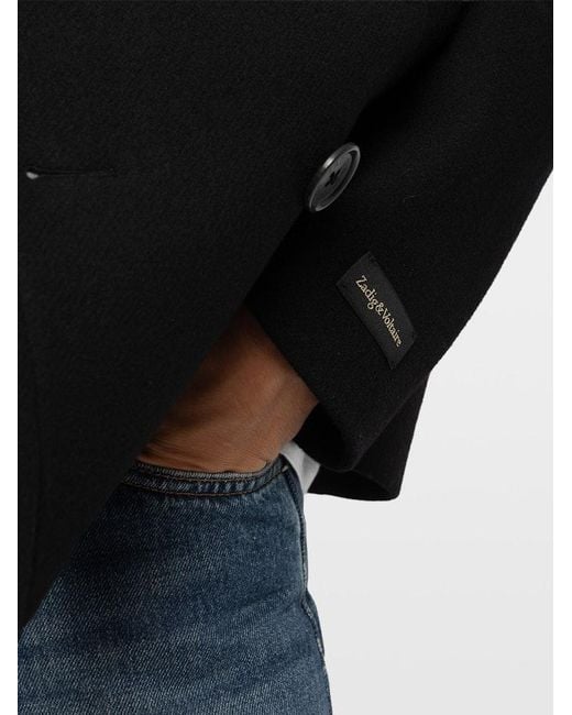 Zadig & Voltaire Black Mollys Coat for men