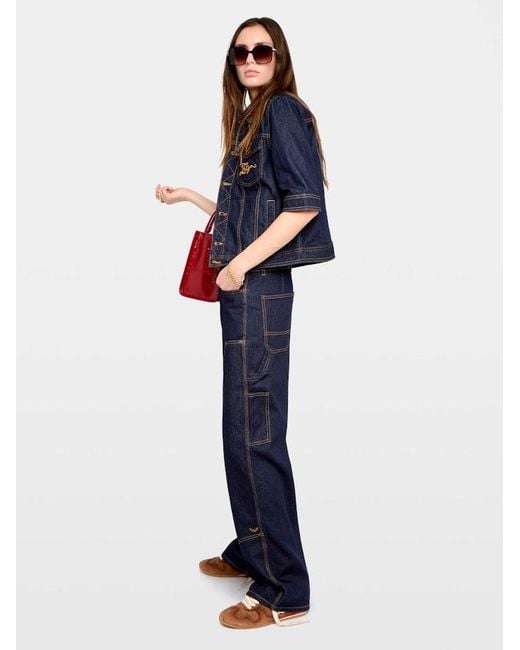Zadig & Voltaire Blue Kyo Denim Jacket