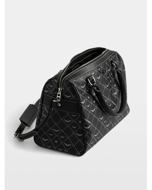 Zadig & Voltaire Black Sunny Medium Vibe Monogram Bag