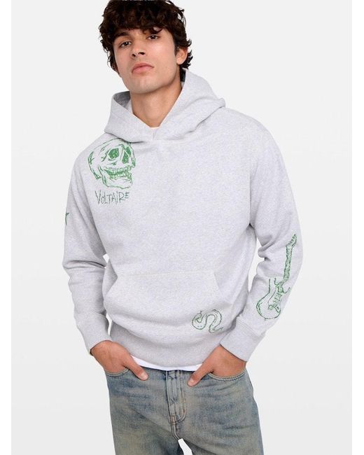 Zadig & Voltaire White Sacha Sweatshirt for men
