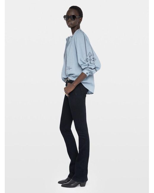 Zadig & Voltaire Blue Tigy Tunic