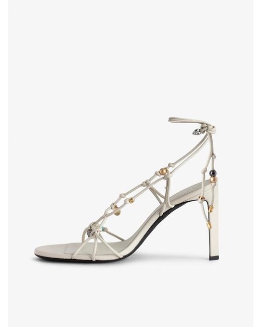 Zadig & Voltaire White Alana Sandals