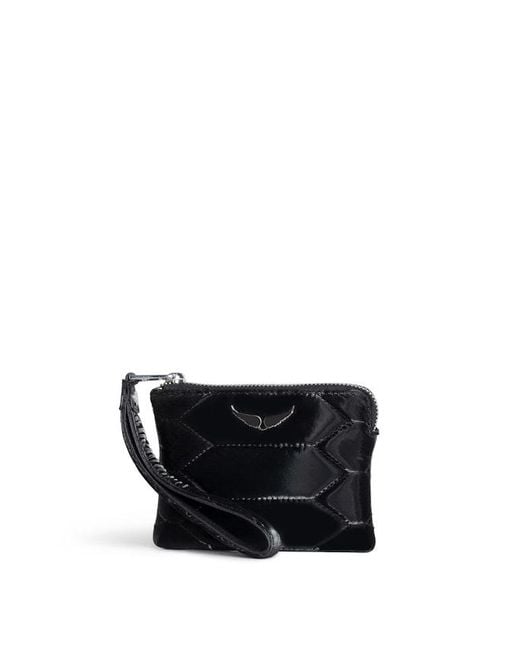 Zadig & Voltaire Black Mini Uma Quilted Clutch