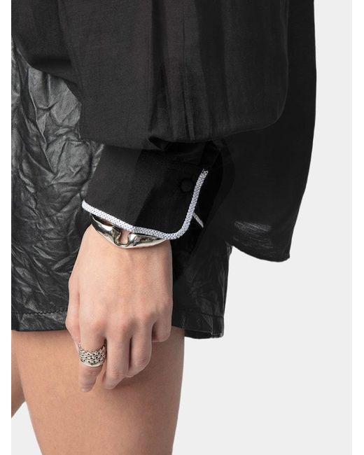 Zadig & Voltaire Black Troene Blouse
