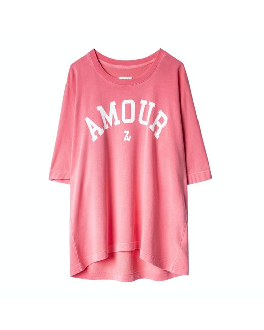 Zadig & Voltaire Pink Portland Amour Sweater