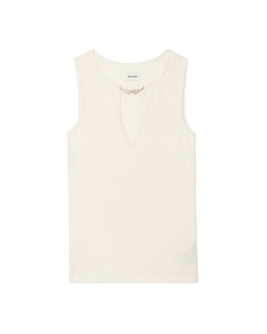 Zadig & Voltaire Natural Sayani Top