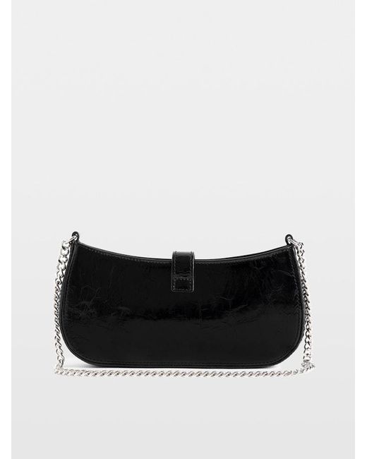 Zadig & Voltaire Black Janis Vintage Patent Bag