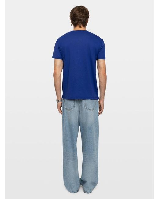 Zadig & Voltaire Blue Thierry T-Shirt for men