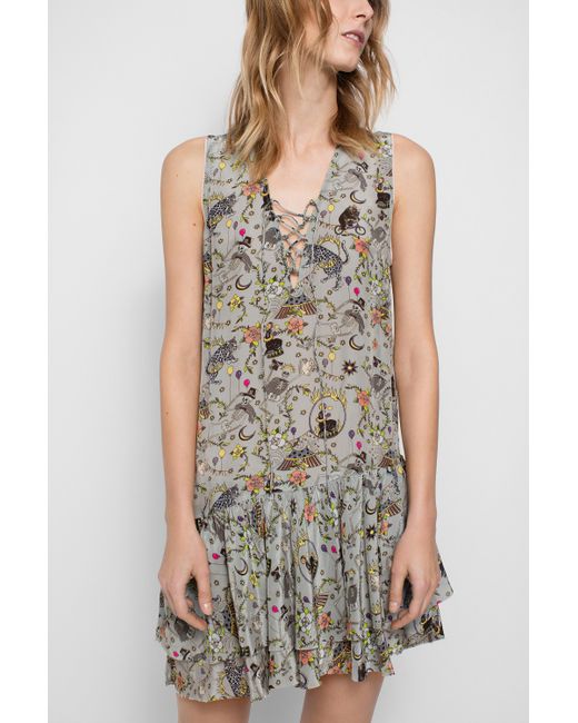 Zadig & Voltaire Multicolor Rory Circus Dress