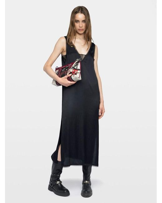 Zadig & Voltaire Blue Renzo Satin Dress