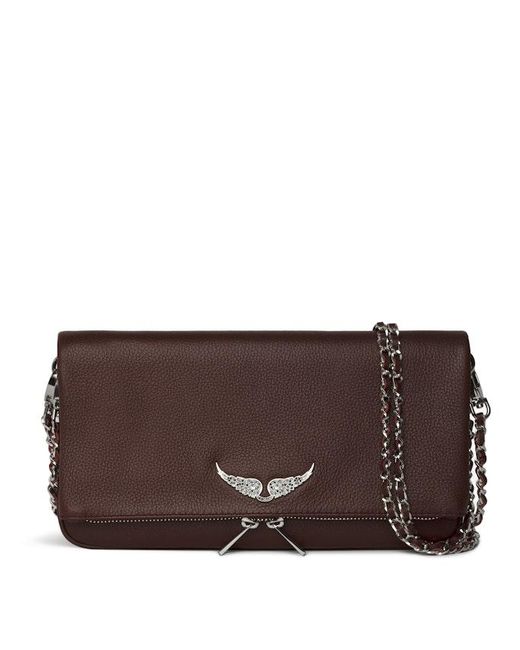 Zadig & Voltaire Brown Rock Clutch