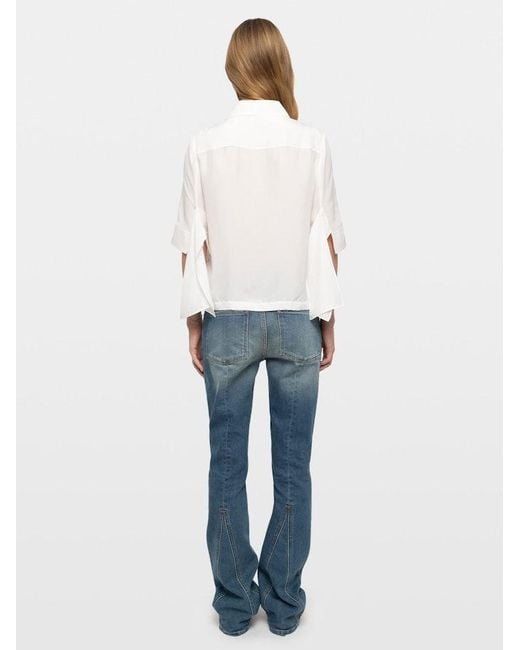 Zadig & Voltaire White Telmy Shirt 100% Silk