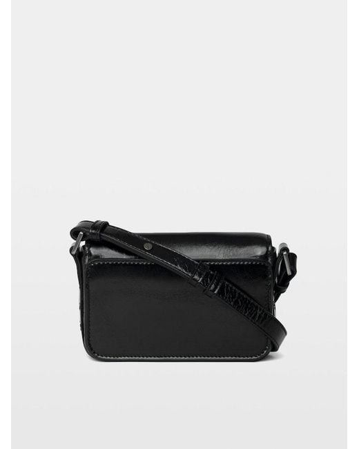 Zadig & Voltaire Black Le Zazi Vintage Patent Bag