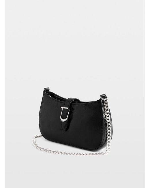 Zadig & Voltaire Black Janis Vintage Patent Bag