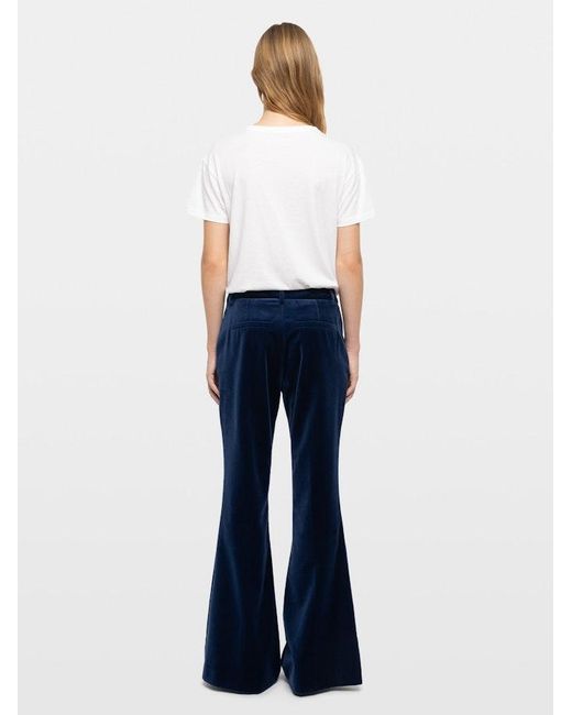 Zadig & Voltaire Blue Prevy Velvet Trousers