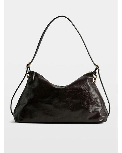 Zadig & Voltaire Jim Vintage Patent Bag in Black | Lyst