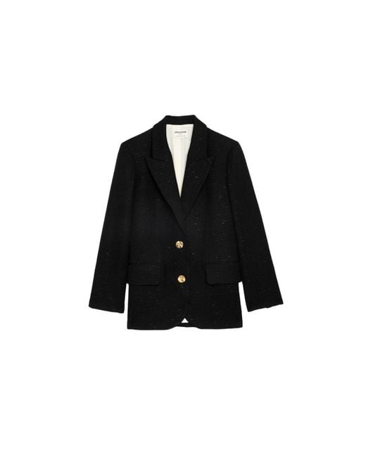Zadig & Voltaire Black Blazer Vicka