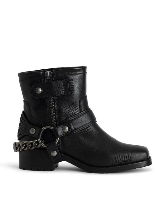 Zadig & Voltaire Black Igata Boots