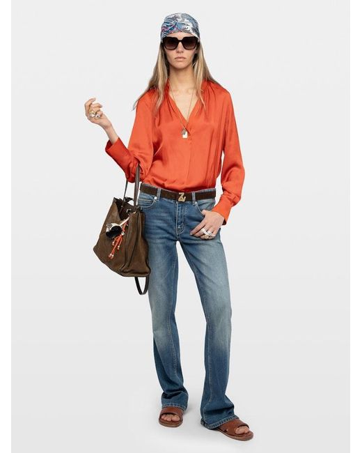 Zadig & Voltaire Orange Tink Shirt