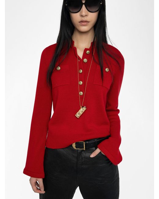 Pull Lucas Love Zadig & Voltaire en coloris Red