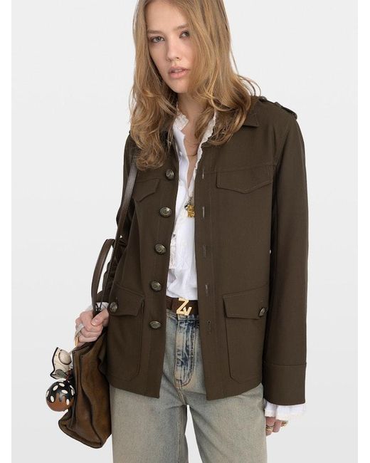 Zadig & Voltaire Green Veraman Blazer
