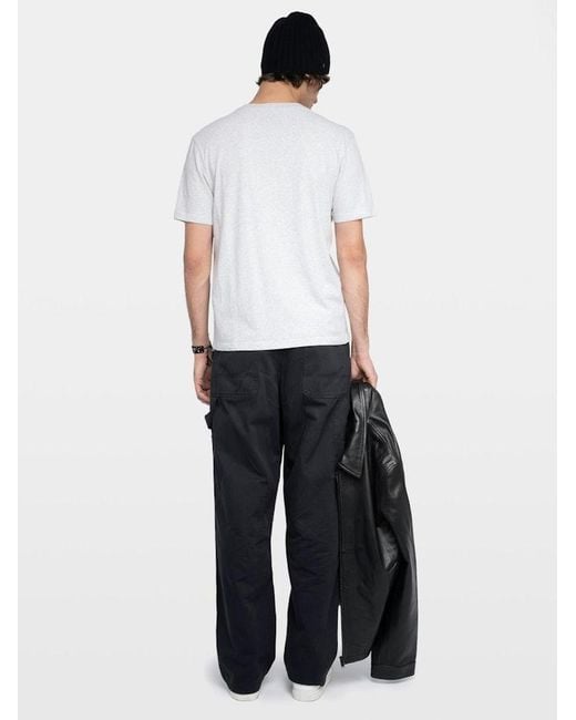 Zadig & Voltaire White Tommy T-Shirt for men