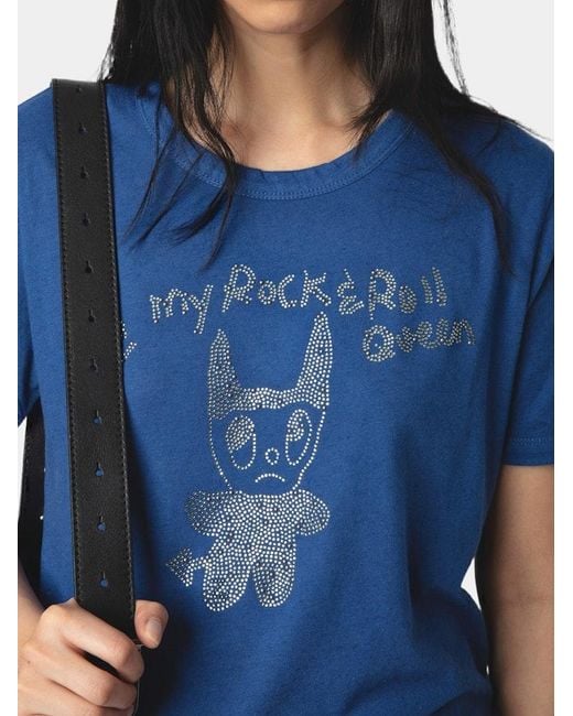 Zadig & Voltaire Blue Woos T-Shirt