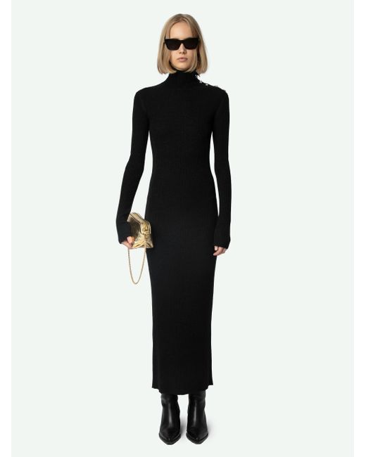 Robe mireille Zadig Voltaire en coloris Noir Lyst