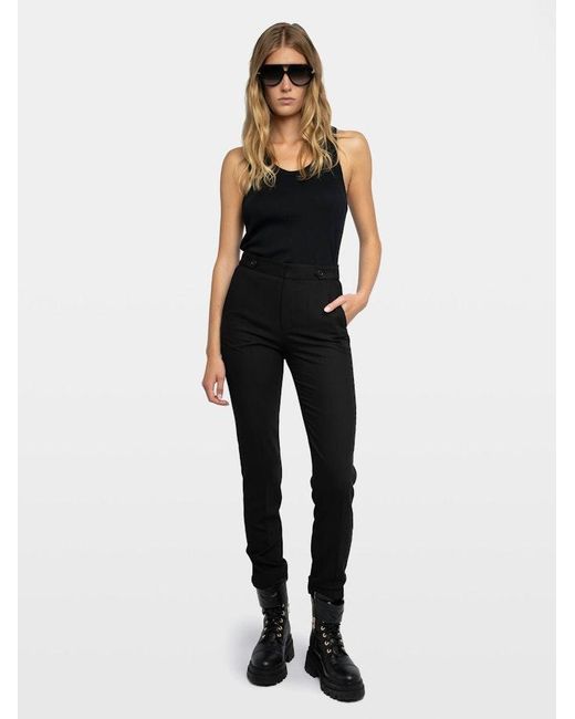 Zadig & Voltaire Black Panny Trousers