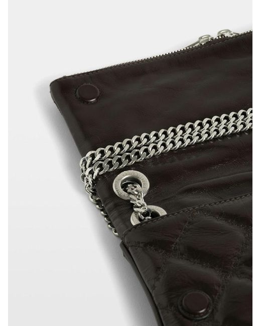 Zadig & Voltaire Black Rock Ii Vintage Monogram Clutch