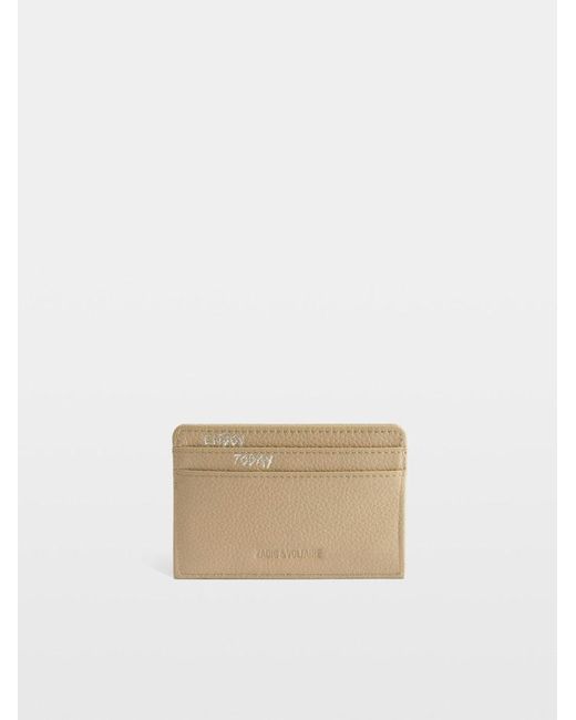 Zadig & Voltaire White Zv Pass Card Holder