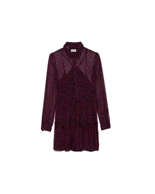 Zadig & Voltaire Purple Razyele Crush Dress