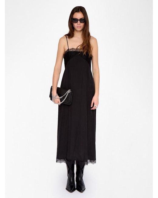 Vestido Ridar 100% Seda Zadig & Voltaire de color Black