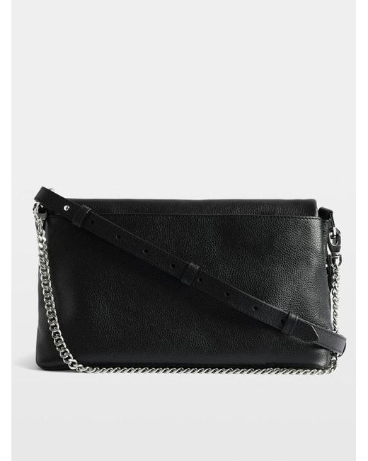 Zadig & Voltaire Black Rocky Ii Graffiti Bag