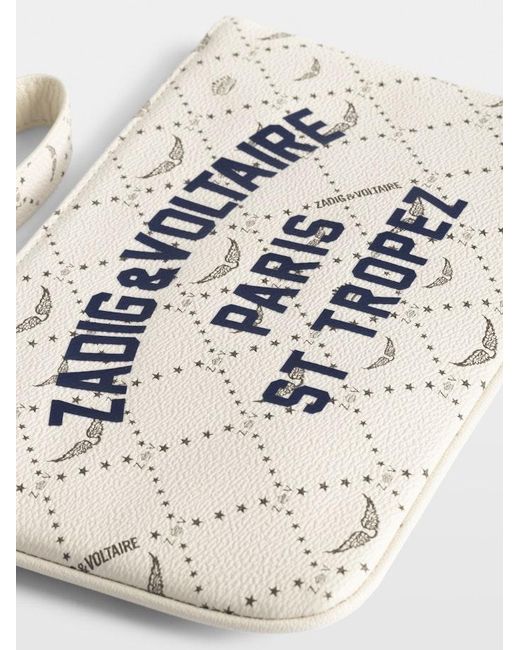 Zadig & Voltaire White Z Pouch Resort St Tropez Clutch